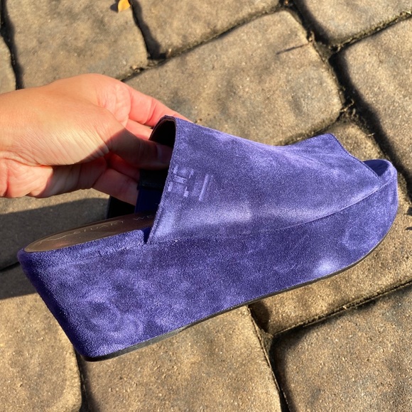 NWT Stuart Weitzman Mule Train Suede Wedge - Picture 5 of 11